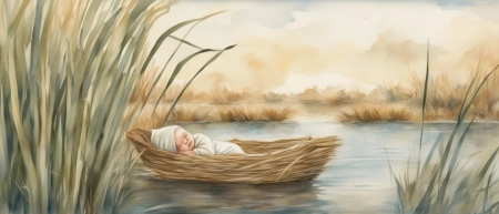 Moshe in the nile