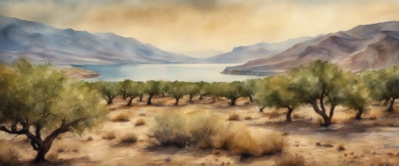 Orchard at the Sea of Galilee