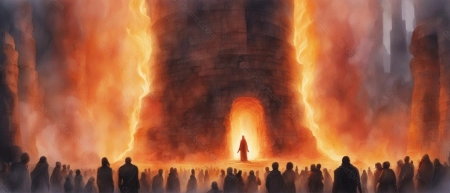 Avraham in the furnace