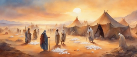 Collecting Manna in the desert