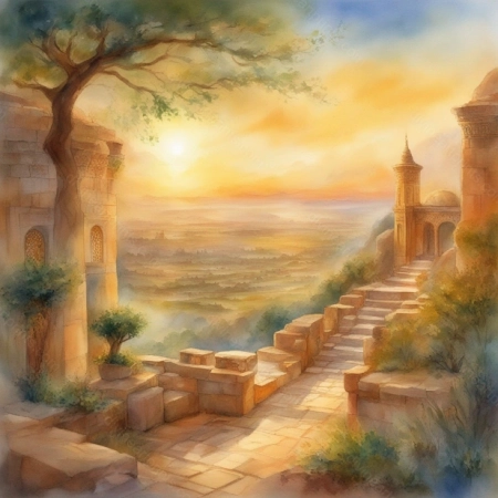 Ancient Jewish village in the mountians