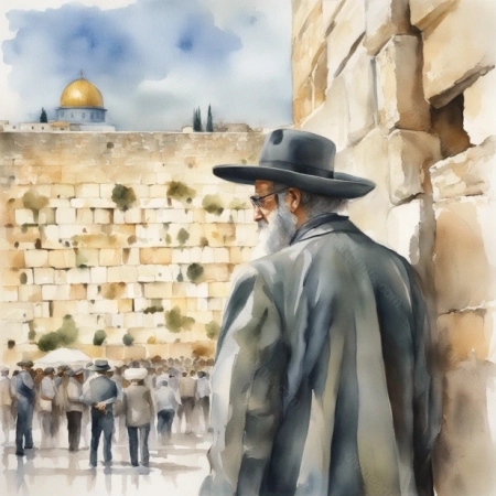 Approaching the Western Wall