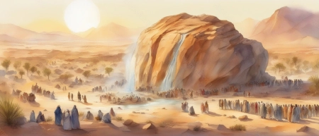 Miriams well in the desert