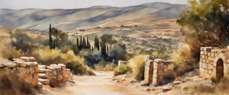 Ancient abandoned mountian village
